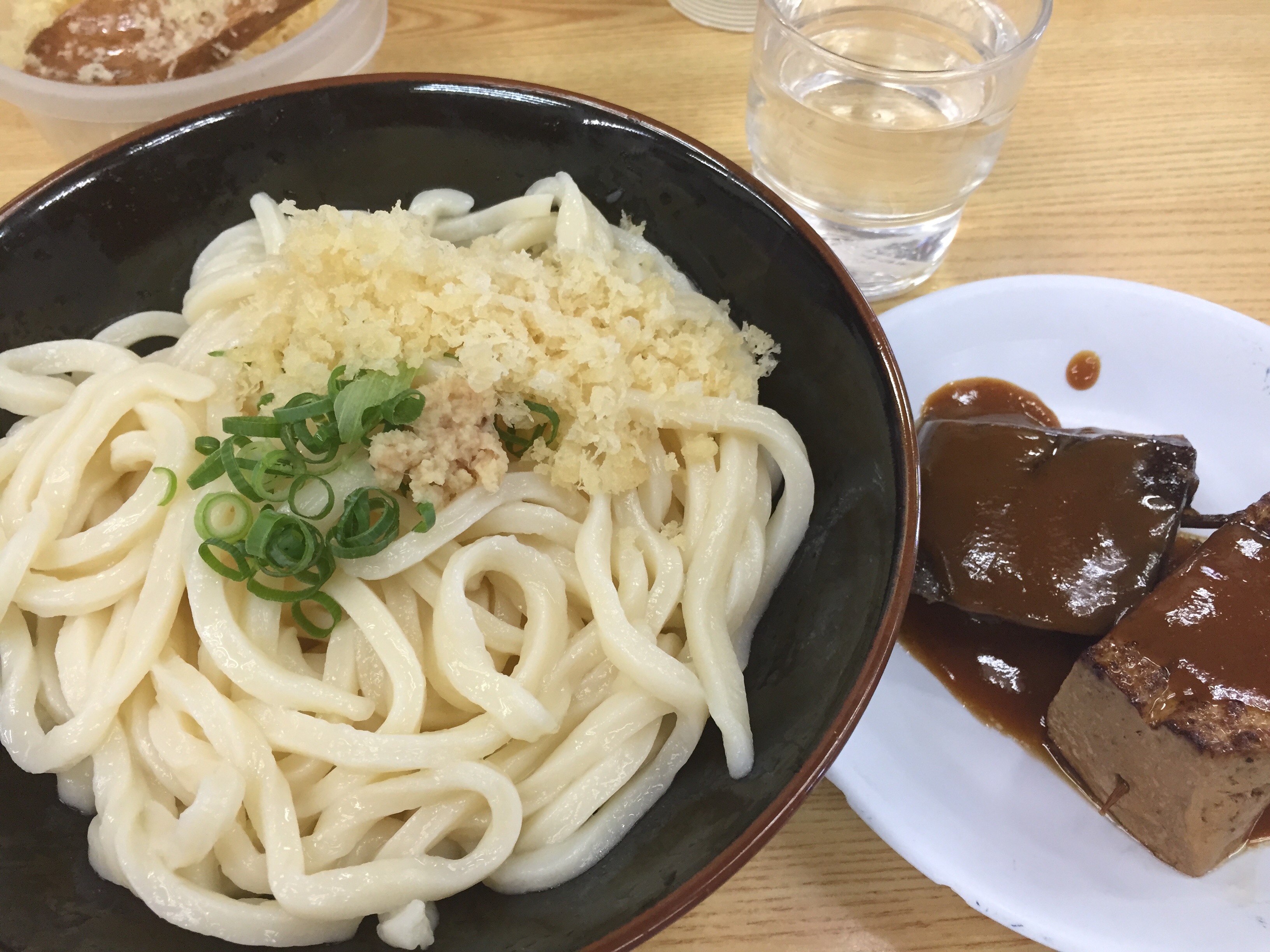 つるやのしょうゆかけうどん