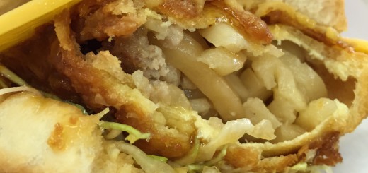さぬきうどんバーガー断面図