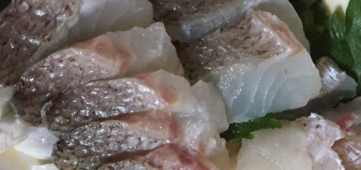 鯛の刺身　松皮造り